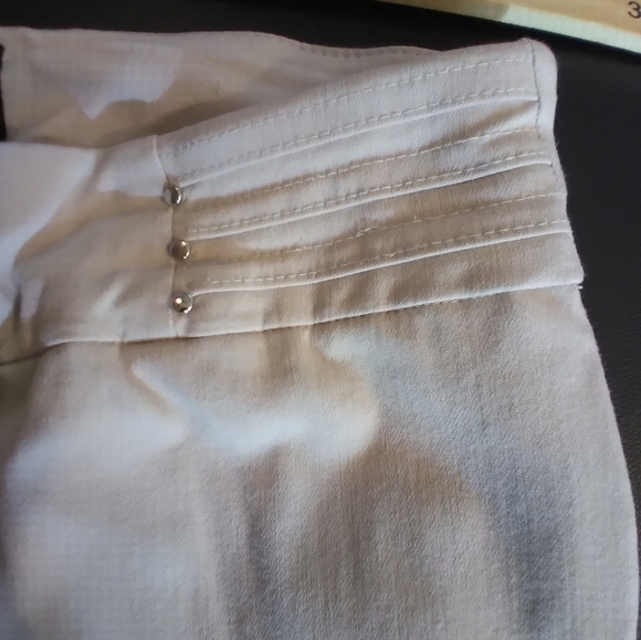 JM Collection 2 Pair Womens Dress Stretchy Pants Pull On Blue And Beige Size PP - Picture 7 of 14